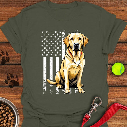 Yellow Labrador USA Military Green