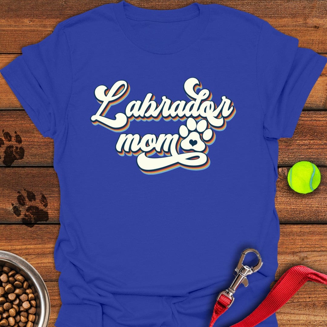 Labrador Mom Retro T-Shirt Royal