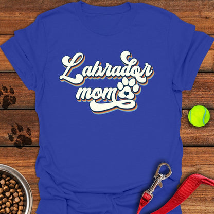 Labrador Mom Retro T-Shirt Royal