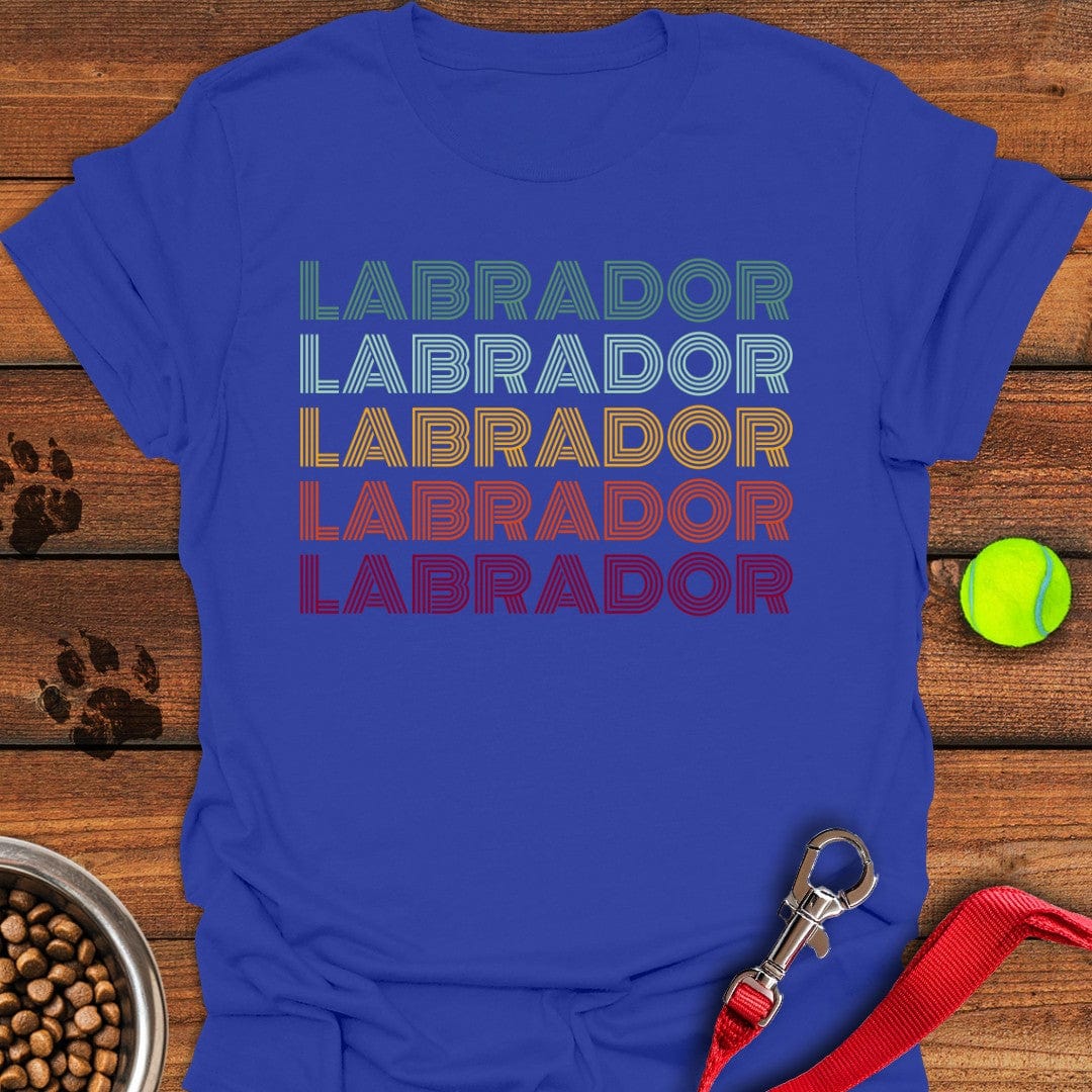 Retro Labrador T-Shirt Royal