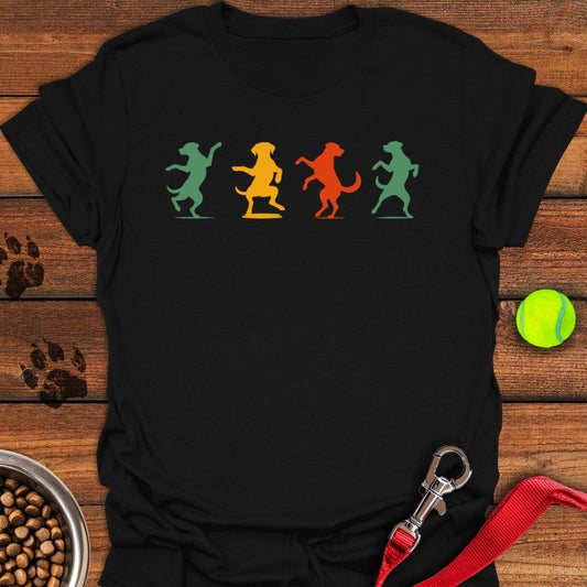 Happy Dancing Labradors T-Shirt Black