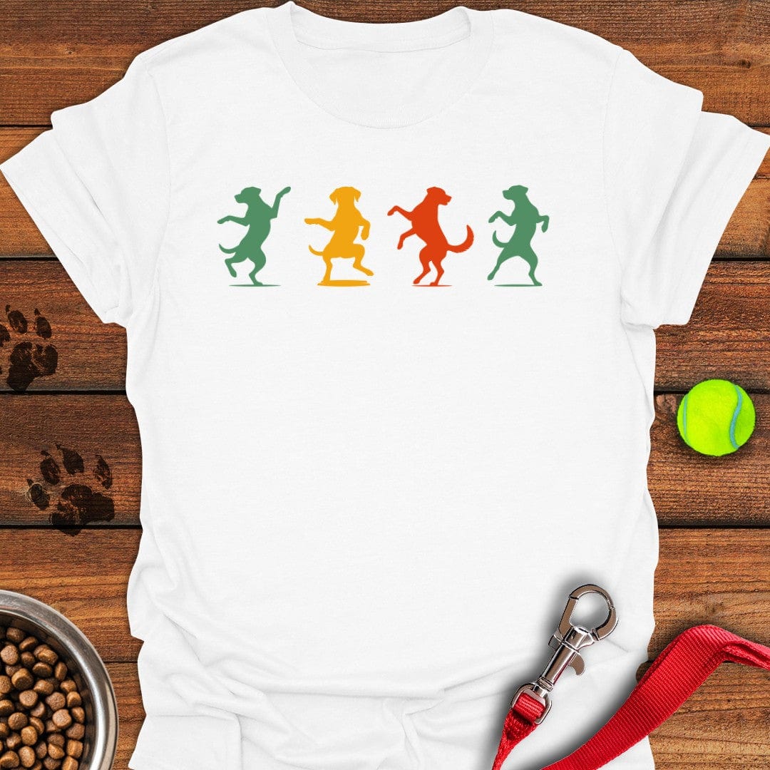 Happy Dancing Labradors T-Shirt White