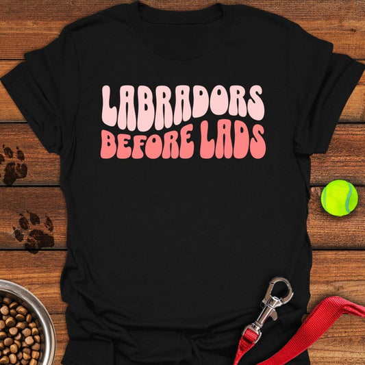Labradors Before Lads T-Shirt Black