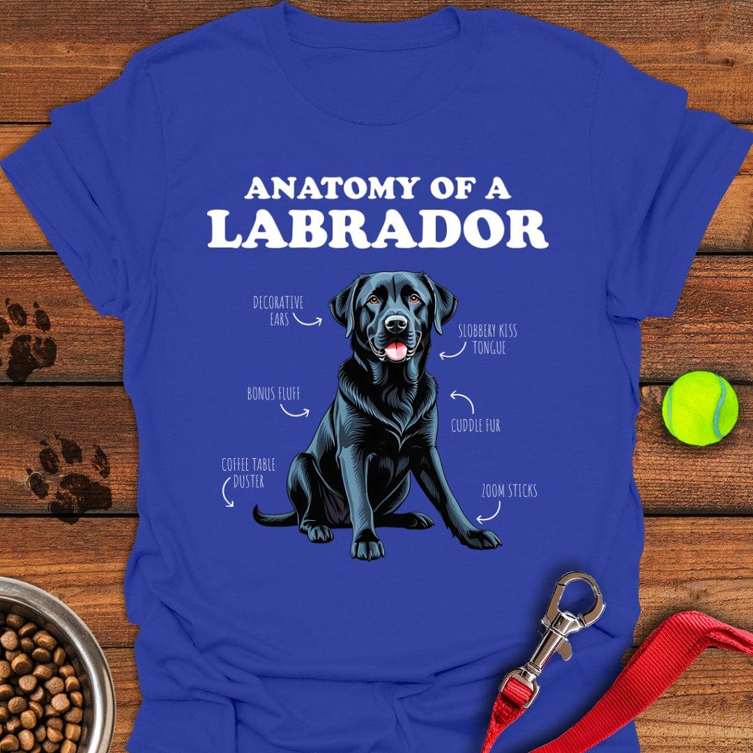 Anatomy Of A Black Labrador T-Shirt Royal