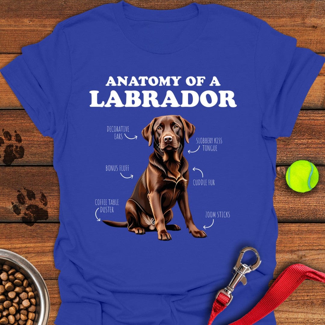 Anatomy Of A Brown Labrador T-Shirt Royal
