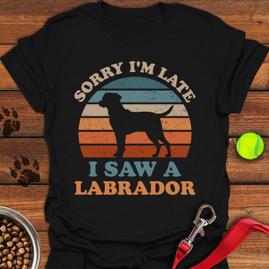 I Saw a Labrador T-Shirt Black