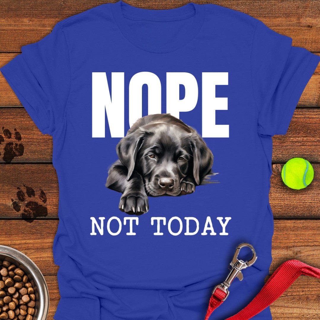 Nope Not Today Labrador T-Shirt Royal