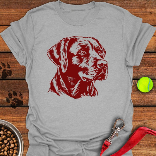 Labrador Portrait Graphic T-Shirt Sport Grey