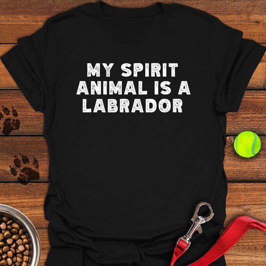 My Spirit Animal Is a Labrador T-Shirt Black
