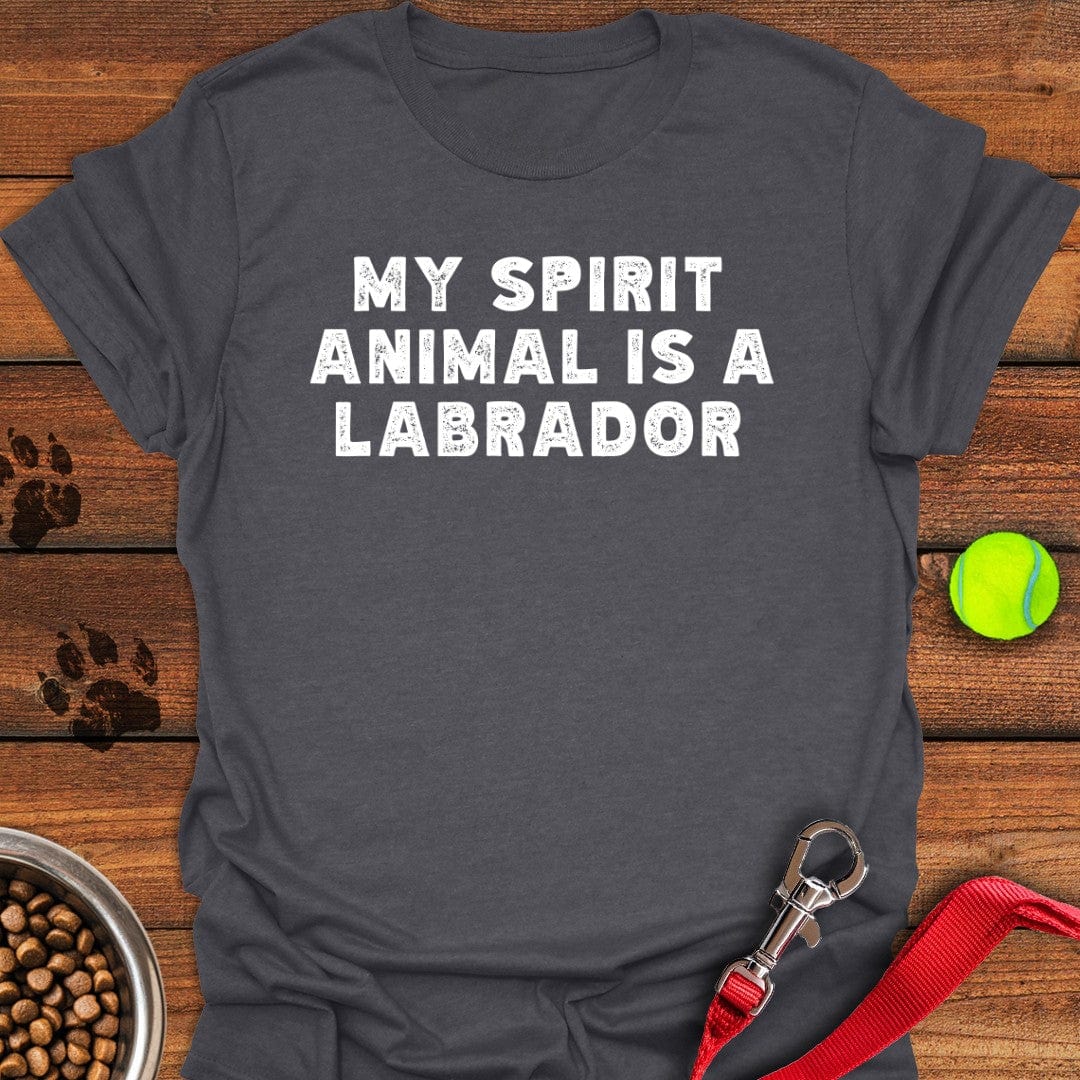 My Spirit Animal Is a Labrador T-Shirt Dark Heather