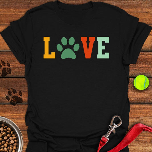 Love Dog T-Shirt Black