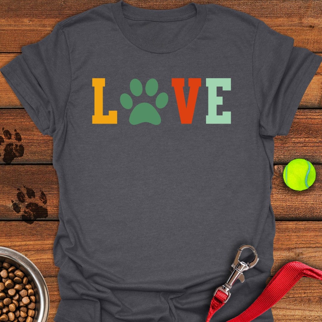 Love Dog T-Shirt Dark Heather
