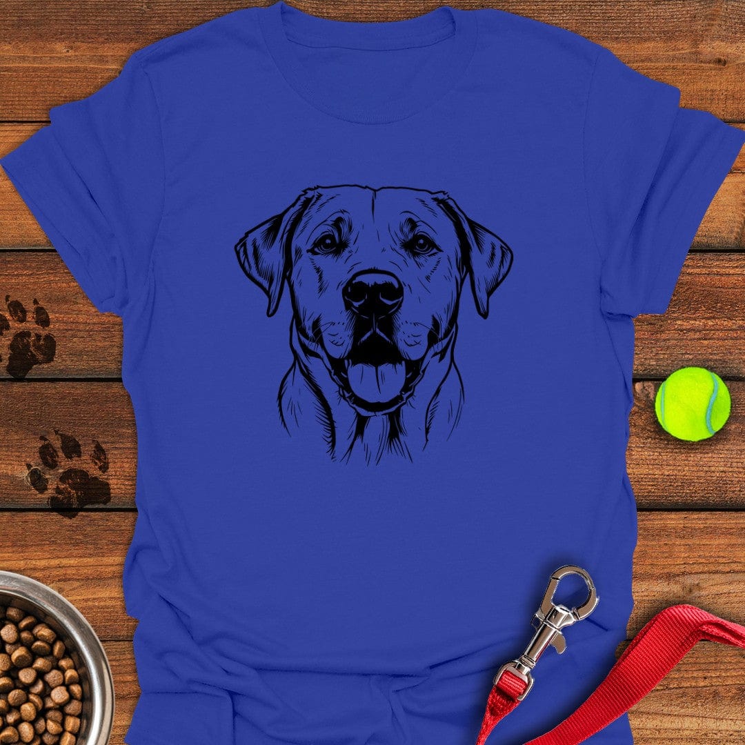 Labrador Portrait Graphic T-Shirt Royal