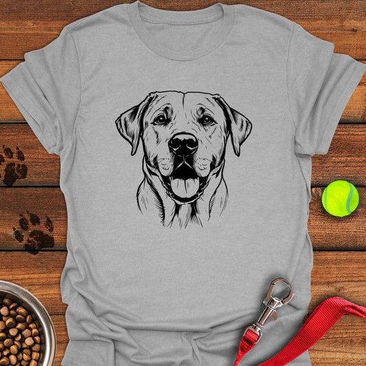 Labrador Portrait Graphic T-Shirt Sport Grey