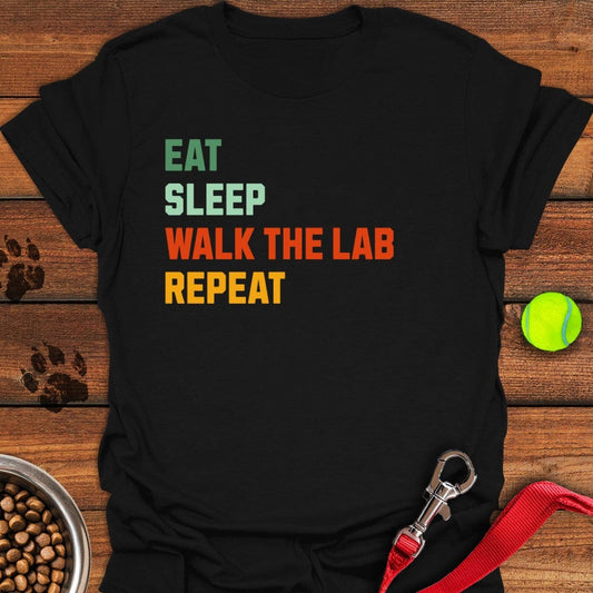 Walk The Lab T-Shirt Black
