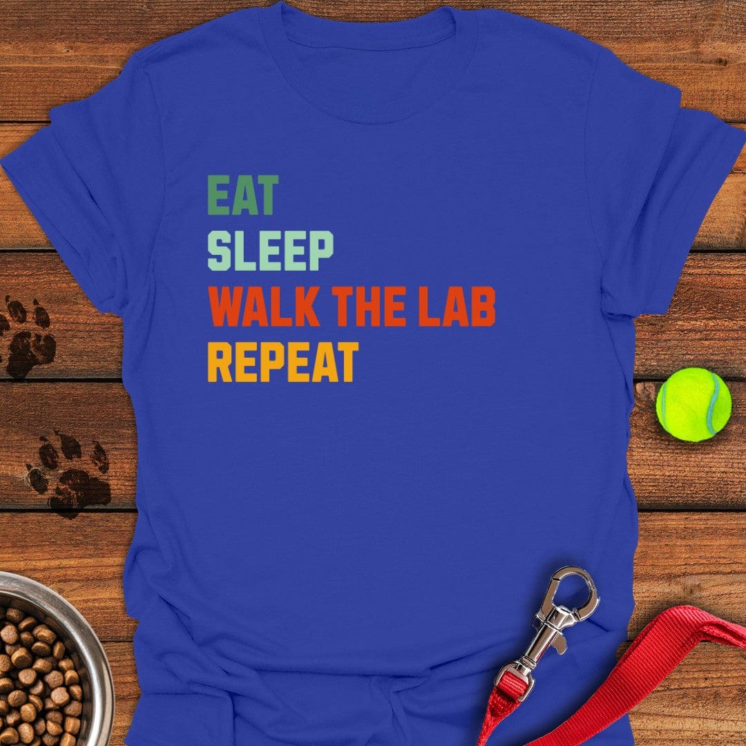 Walk The Lab T-Shirt Royal