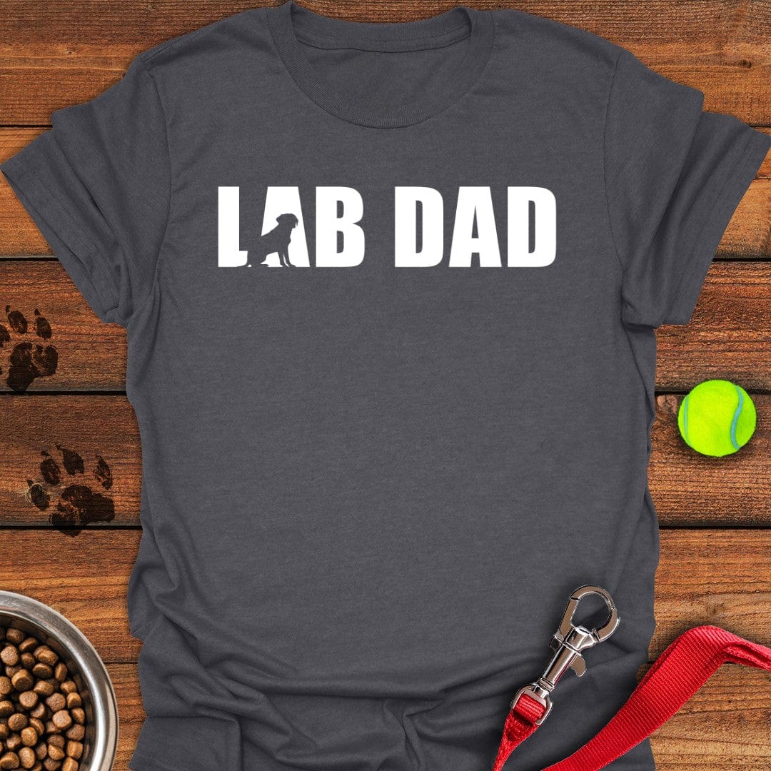 Lab Dad T-Shirt Dark Heather