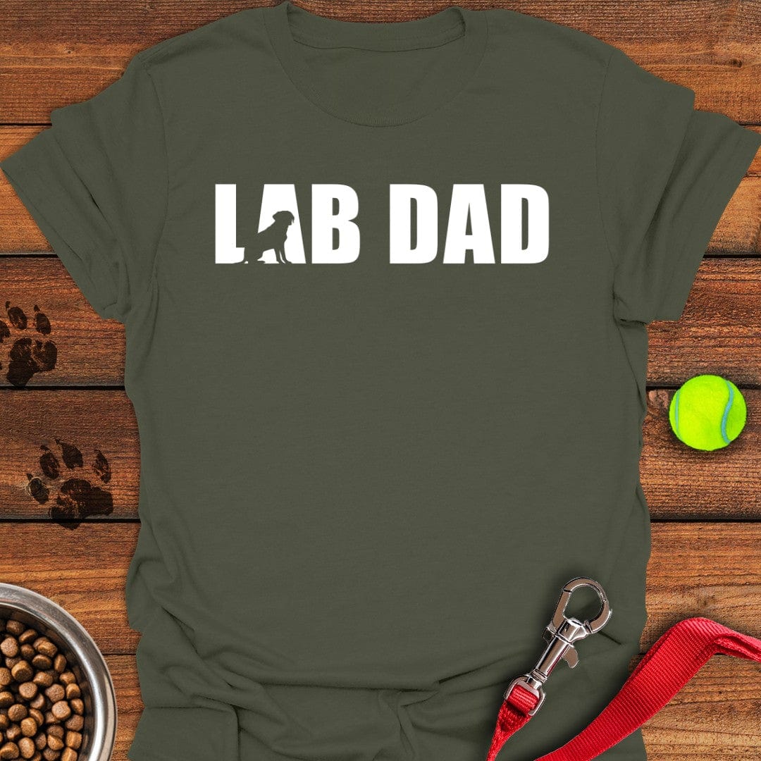 Lab Dad T-Shirt Military Green