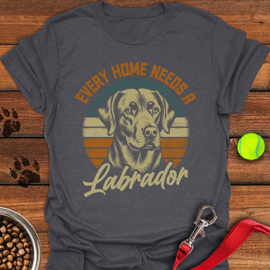 Every Home Needs a Labrador T-Shirt Dark Heather