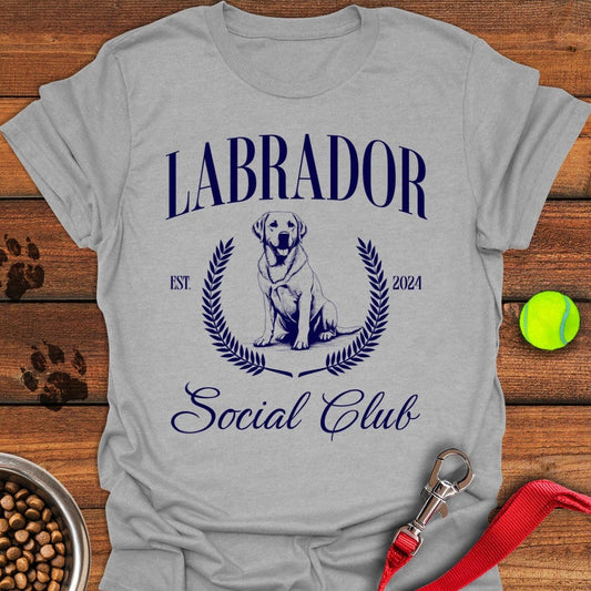 Labrador Social Club T-Shirt Sport Grey