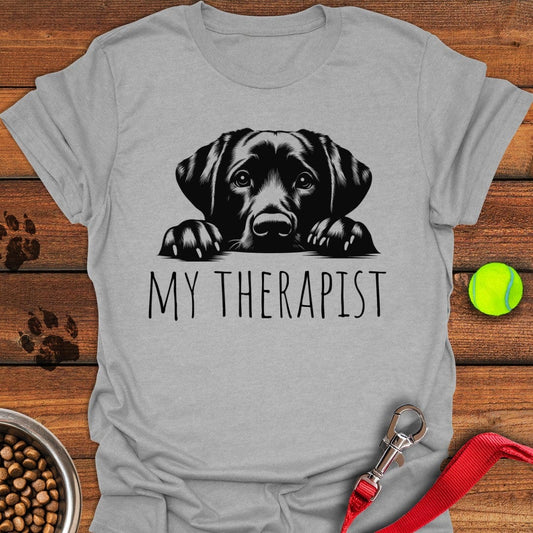 My Therapist Labrador Tee Sport Grey