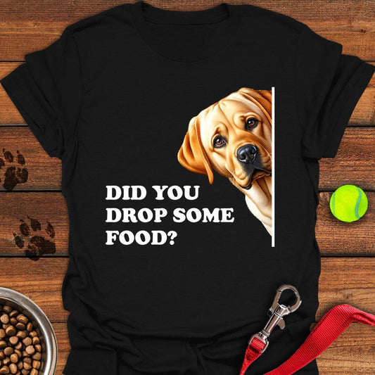Funny Hungry Labrador T-Shirt Black