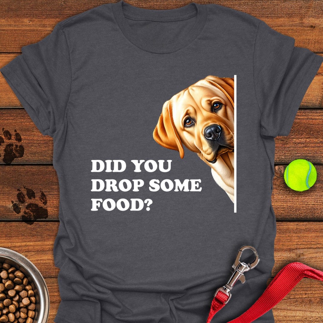 Funny Hungry Labrador T-Shirt Dark Heather