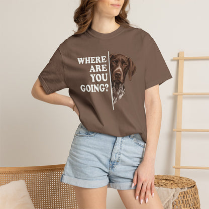 German Shorthaired Pointer Followning Premium Tee