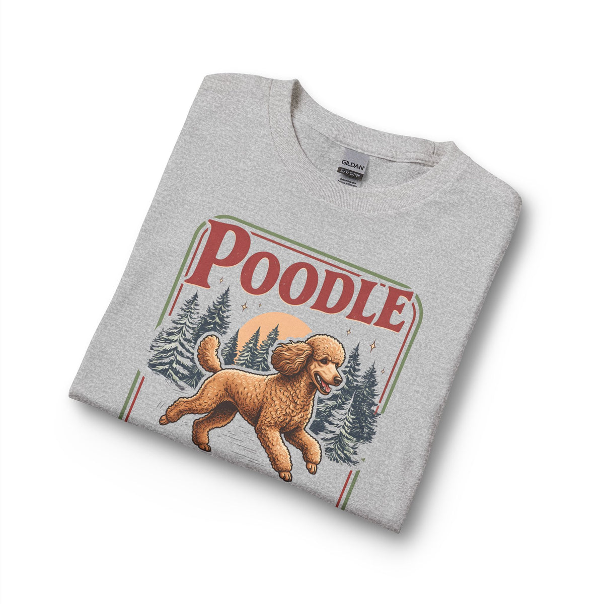 Standard Poodle Zoomies Club Apricot Long Sleeve