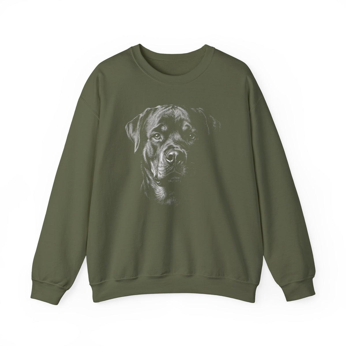 Rottweiler Engraved Crewneck Sweatshirt
