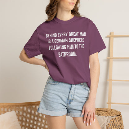 German Shepherd Dad Bathroom Premium Tee