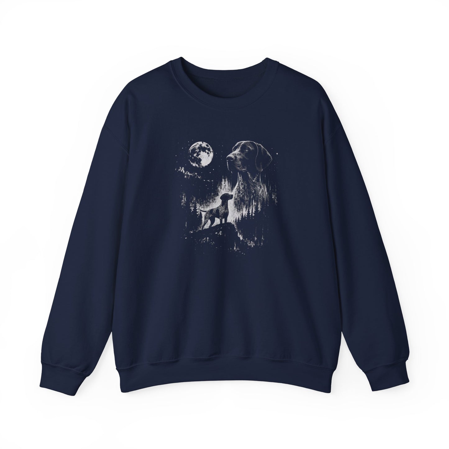 German Shorthaired Pointer Moon Crewneck Sweatshirt