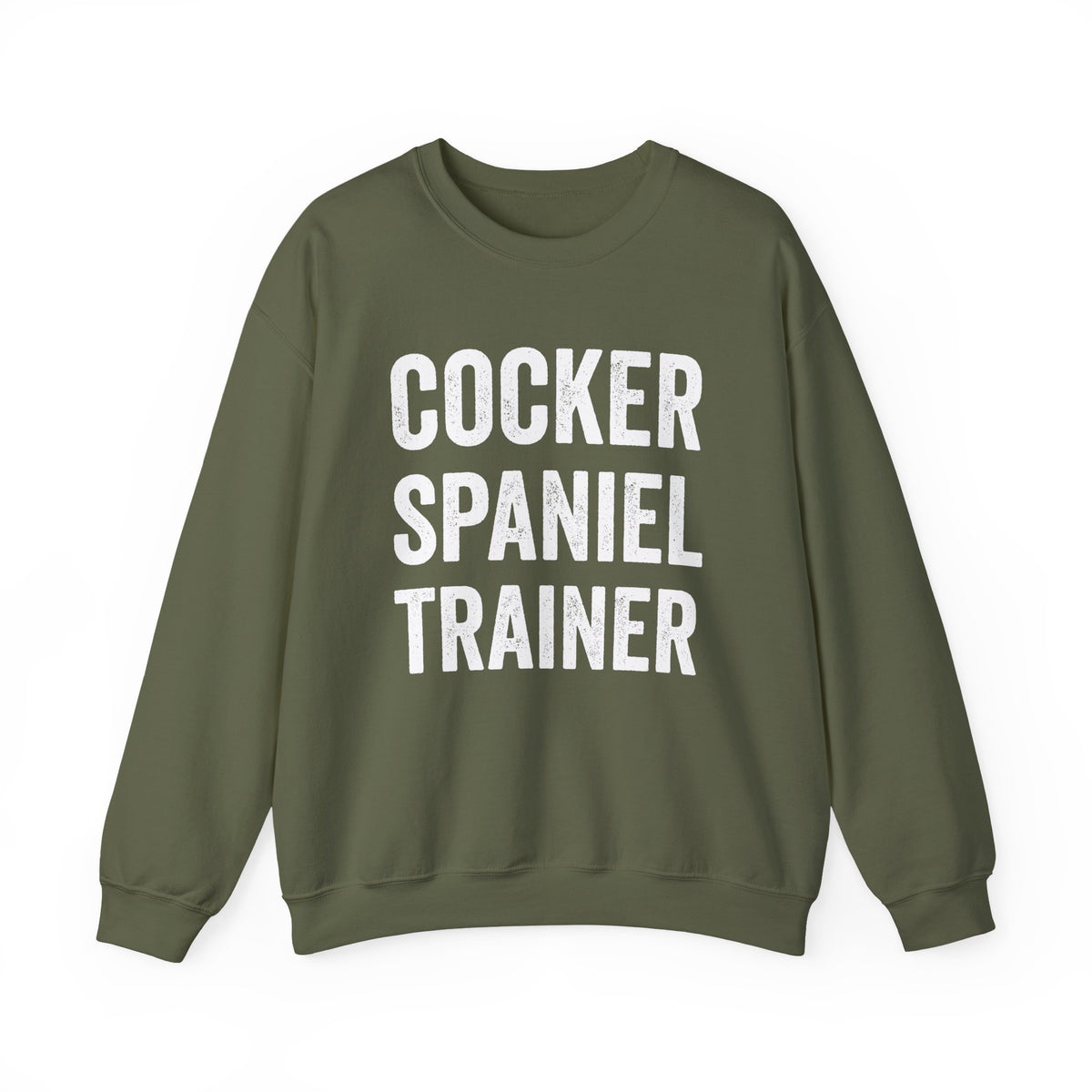 Cocker Spaniel Trainer Crewneck Sweatshirt