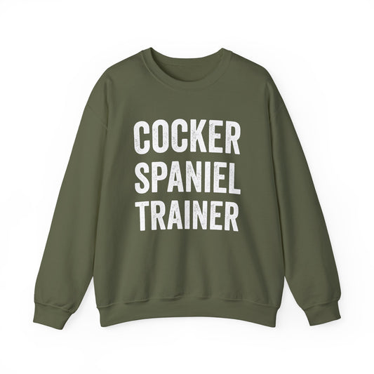 Cocker Spaniel Trainer Crewneck Sweatshirt