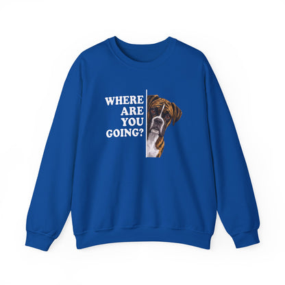 Brindle Boxer Alert Crewneck Sweatshirt