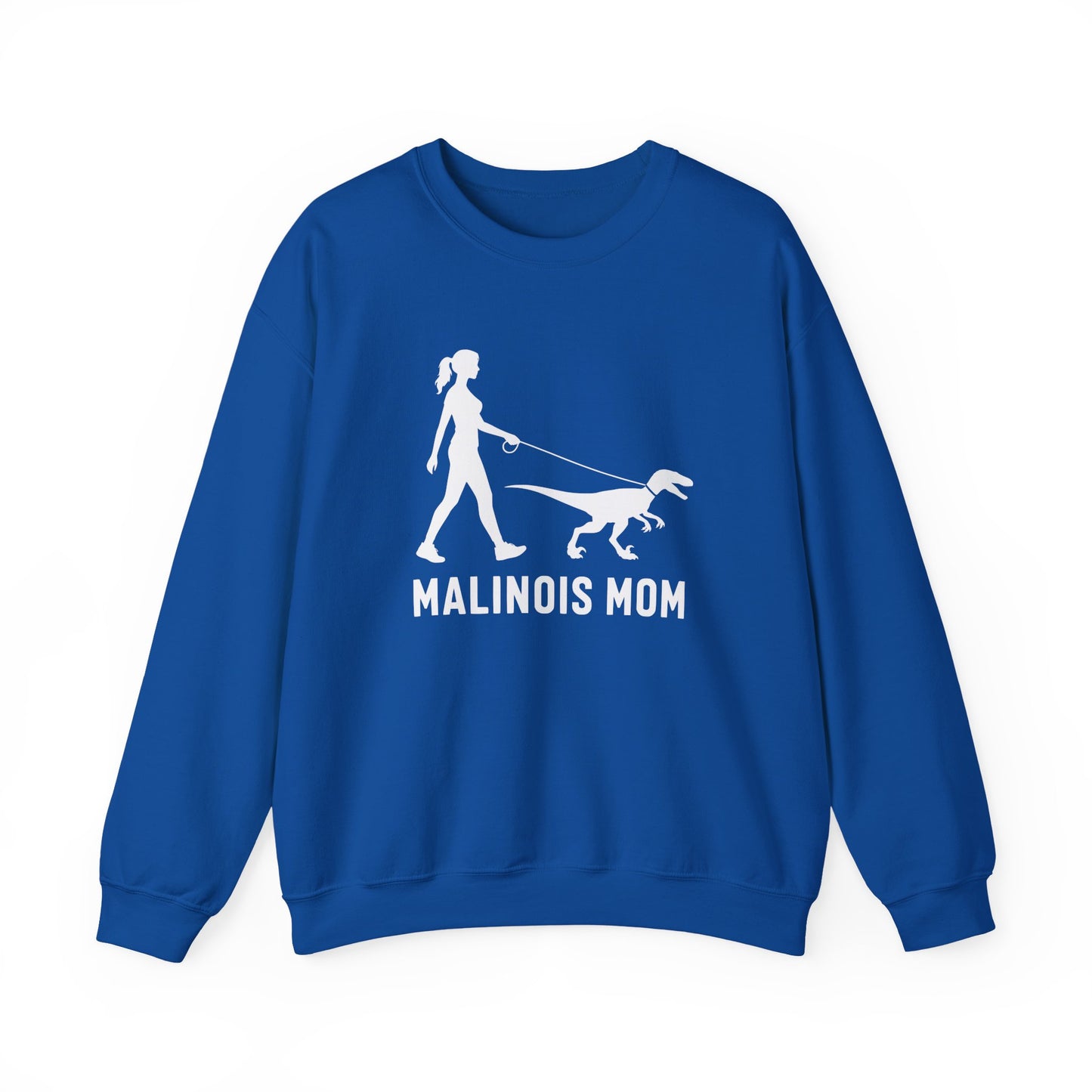 Malinois Mom Velociraptor Crewneck Sweatshirt