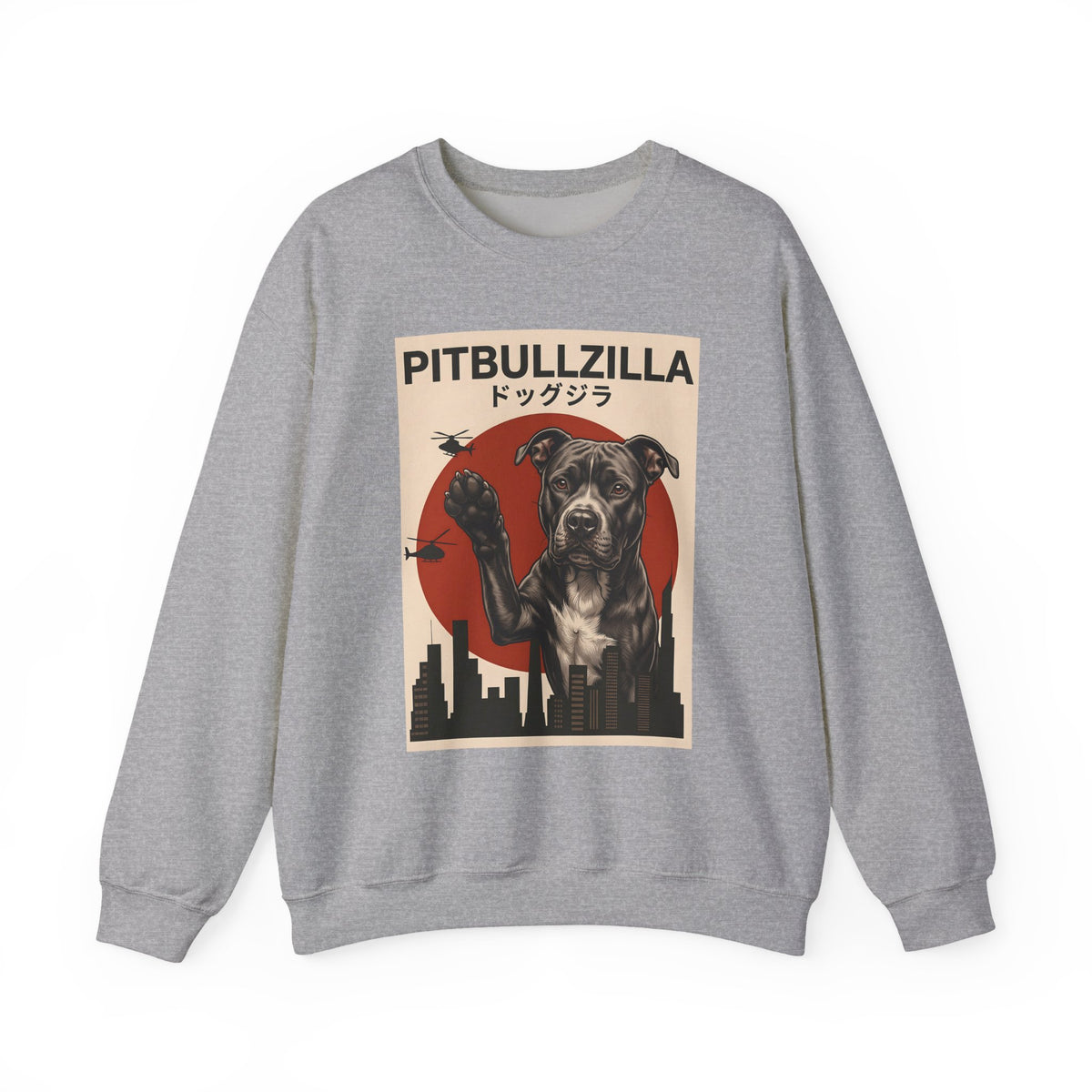 Pitbullzilla Crewneck Sweatshirt