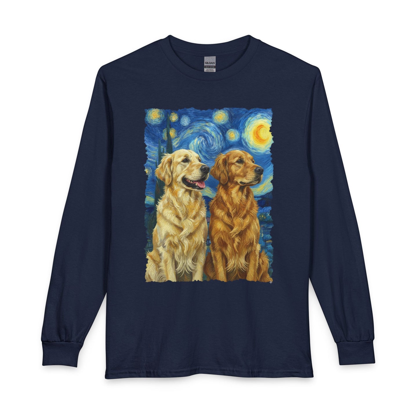 Golden Retriever Starry Night Long Sleeve