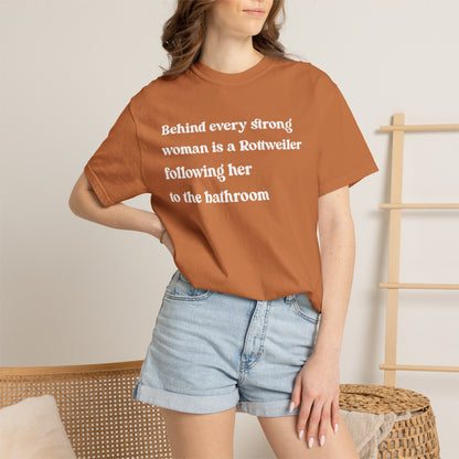 Rottweiler Strong Woman Premium Tee