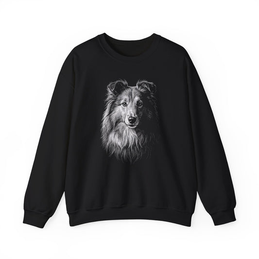 Shetland Sheepdog Engraved Crewneck Sweatshirt