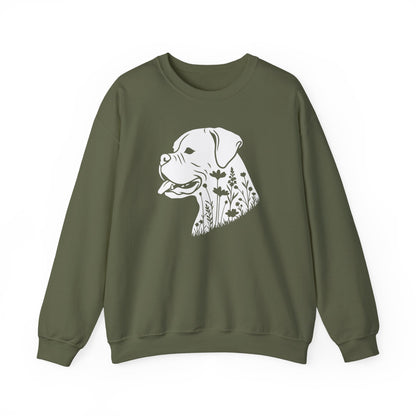 Boxer Flowers Crewneck Sweatshirt