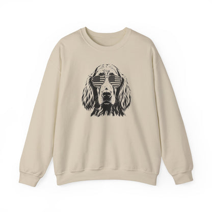 Irish Setter Flag Shades Crewneck Sweatshirt