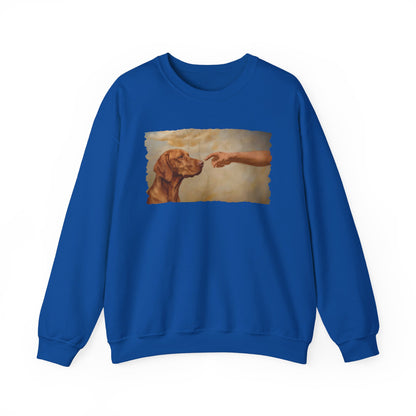 God Creates Vizsla Crewneck Sweatshirt