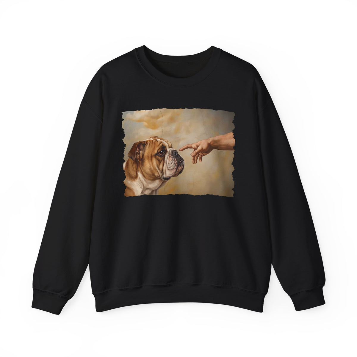 English Bulldog Creation Crewneck Sweatshirt Black