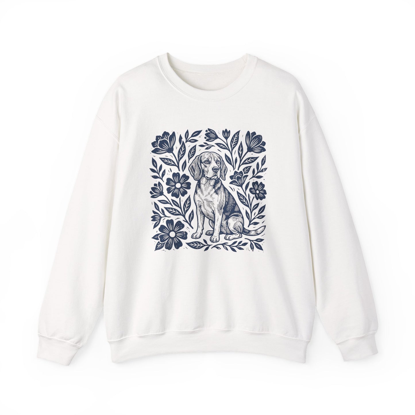 Beagle Linocut Crewneck Sweatshirt