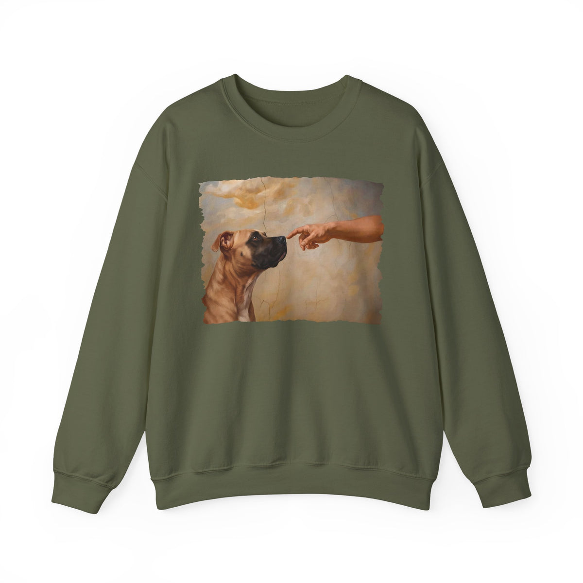 Pitbull Fawn Creation Crewneck Sweatshirt