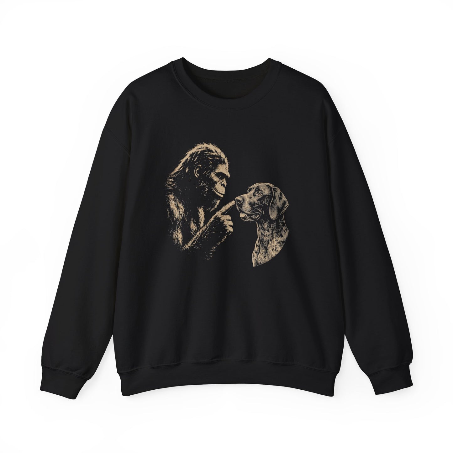 Bigfoot German Shorthaired Pointer Crewneck Sweatshirt