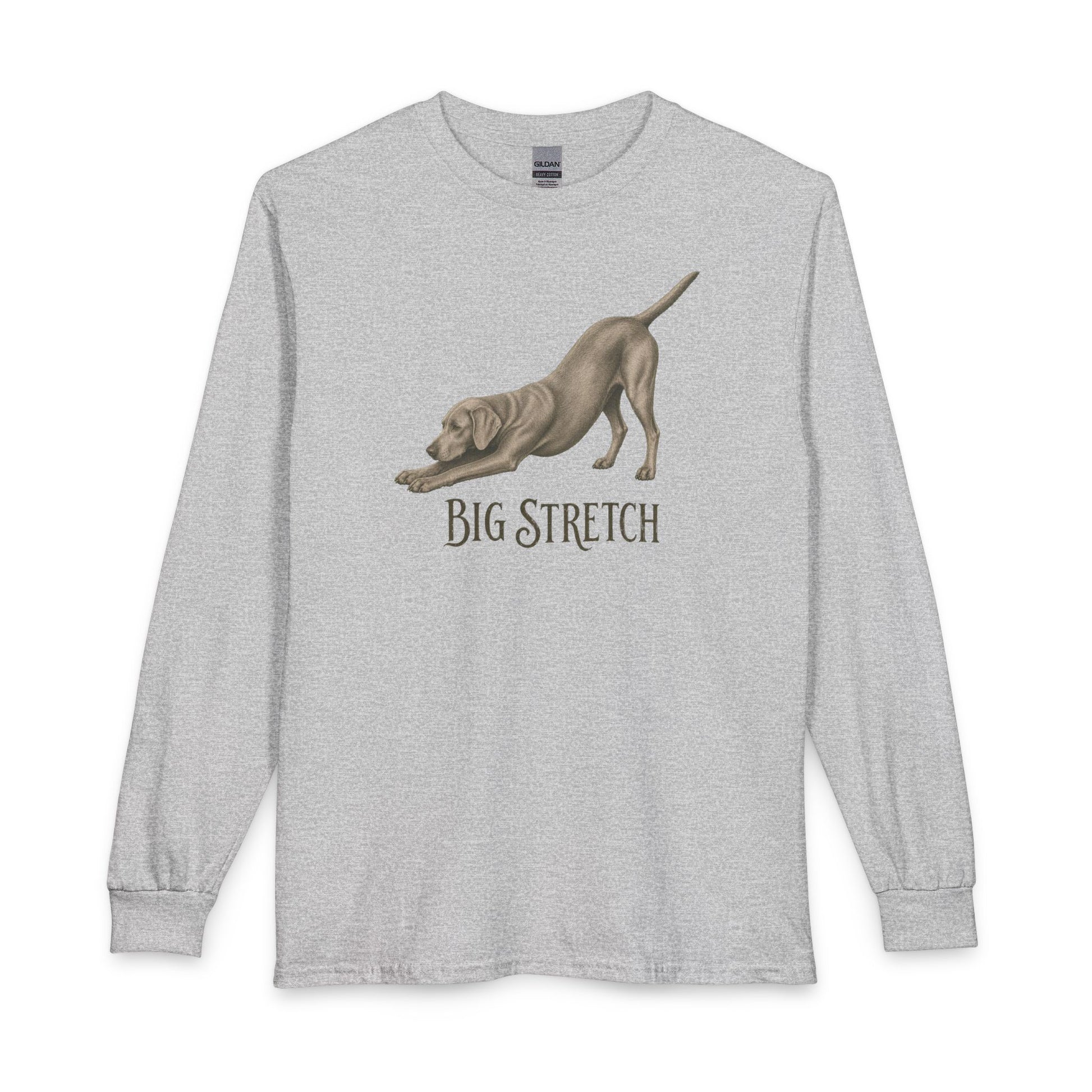 Big Stretch Weimaraner Long Sleeve Sport Grey
