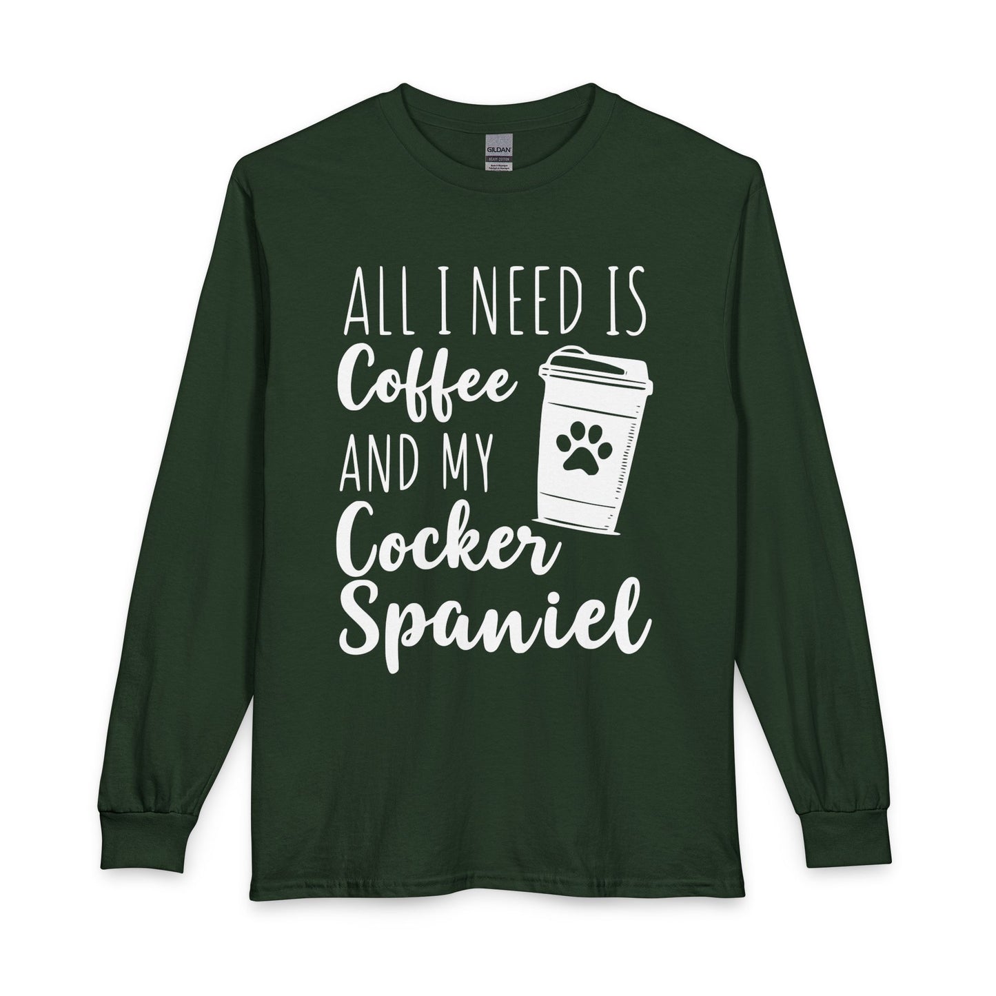 Cocker Spaniel & Coffee Long Sleeve
