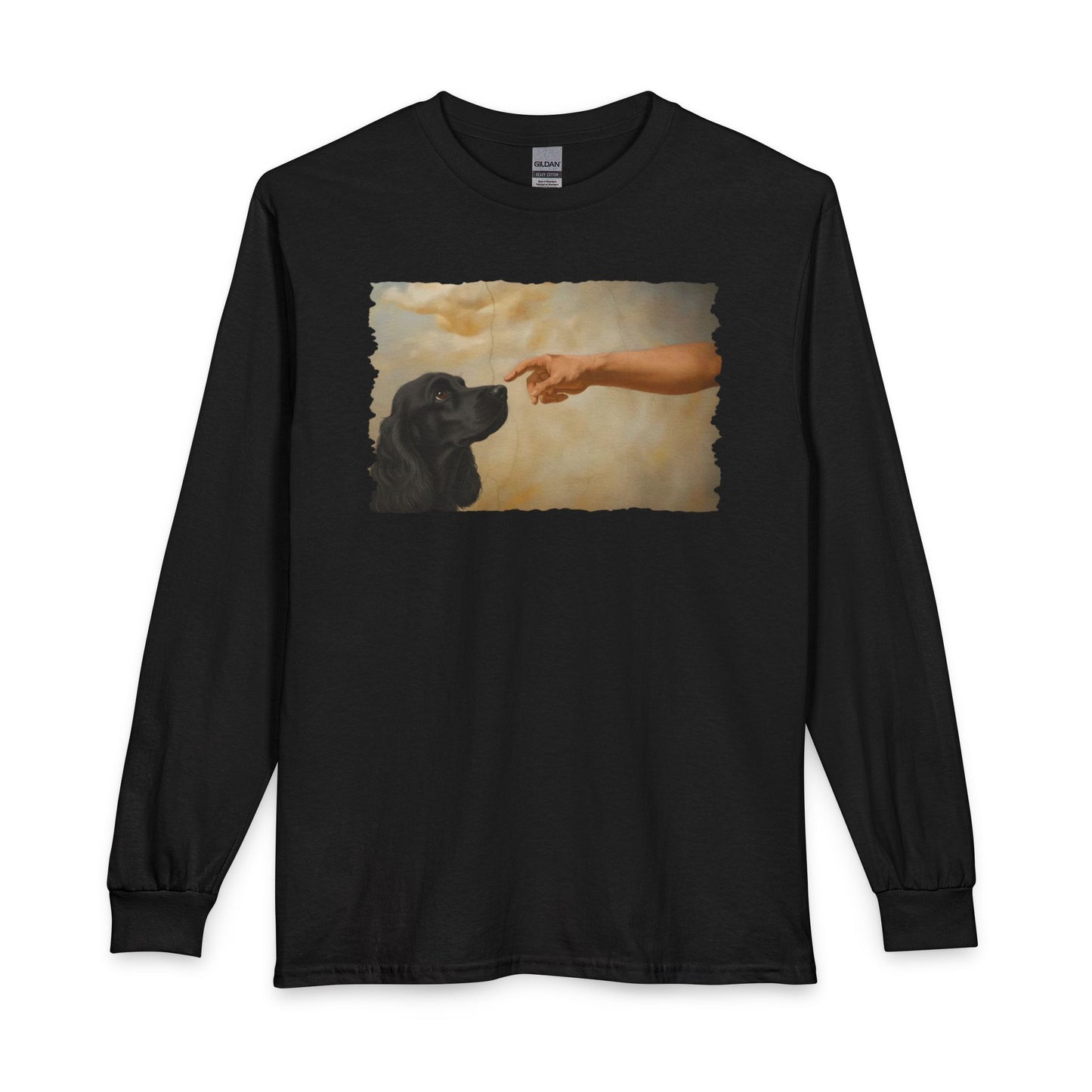 God Creates Black Cocker Spaniel Long Sleeve